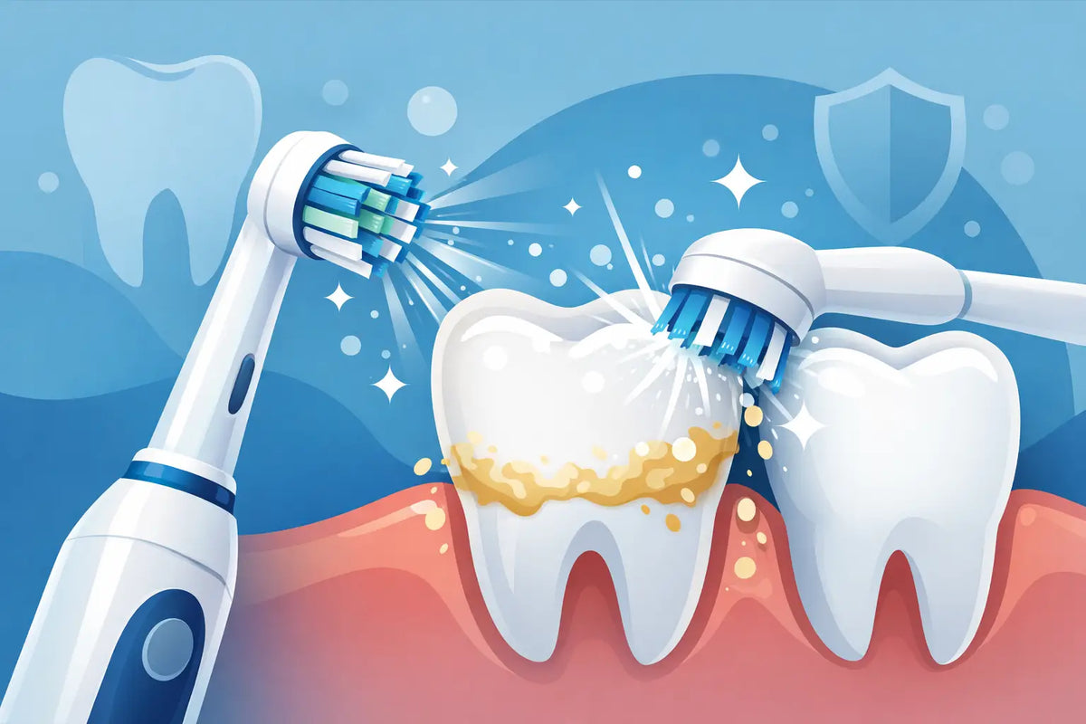 Brosse à dents électrique efficace contre tartre