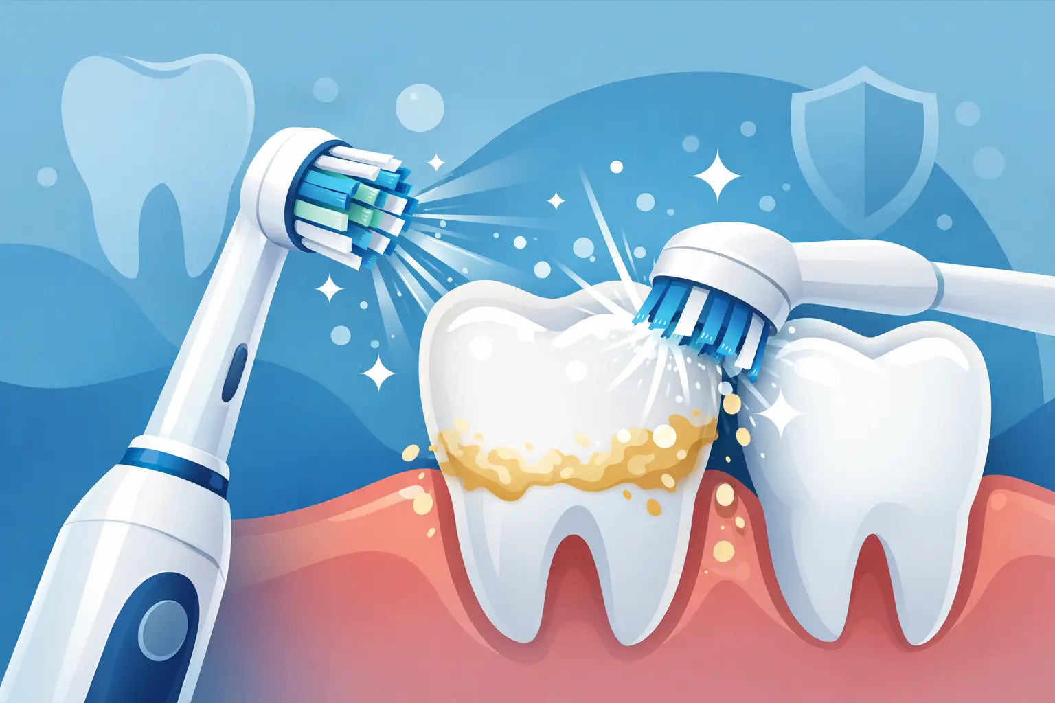 Brosse à dents électrique efficace contre tartre