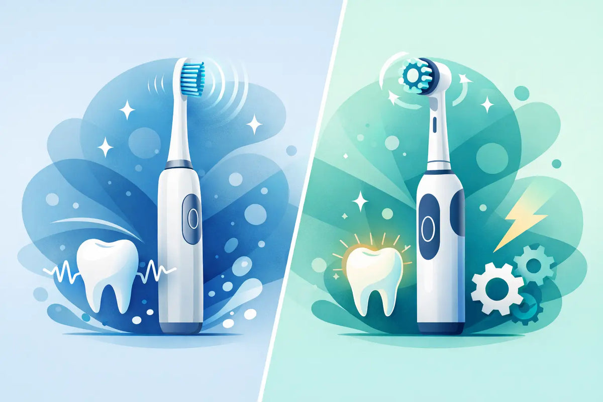 Avantage brosse à dents sonique vs électrique