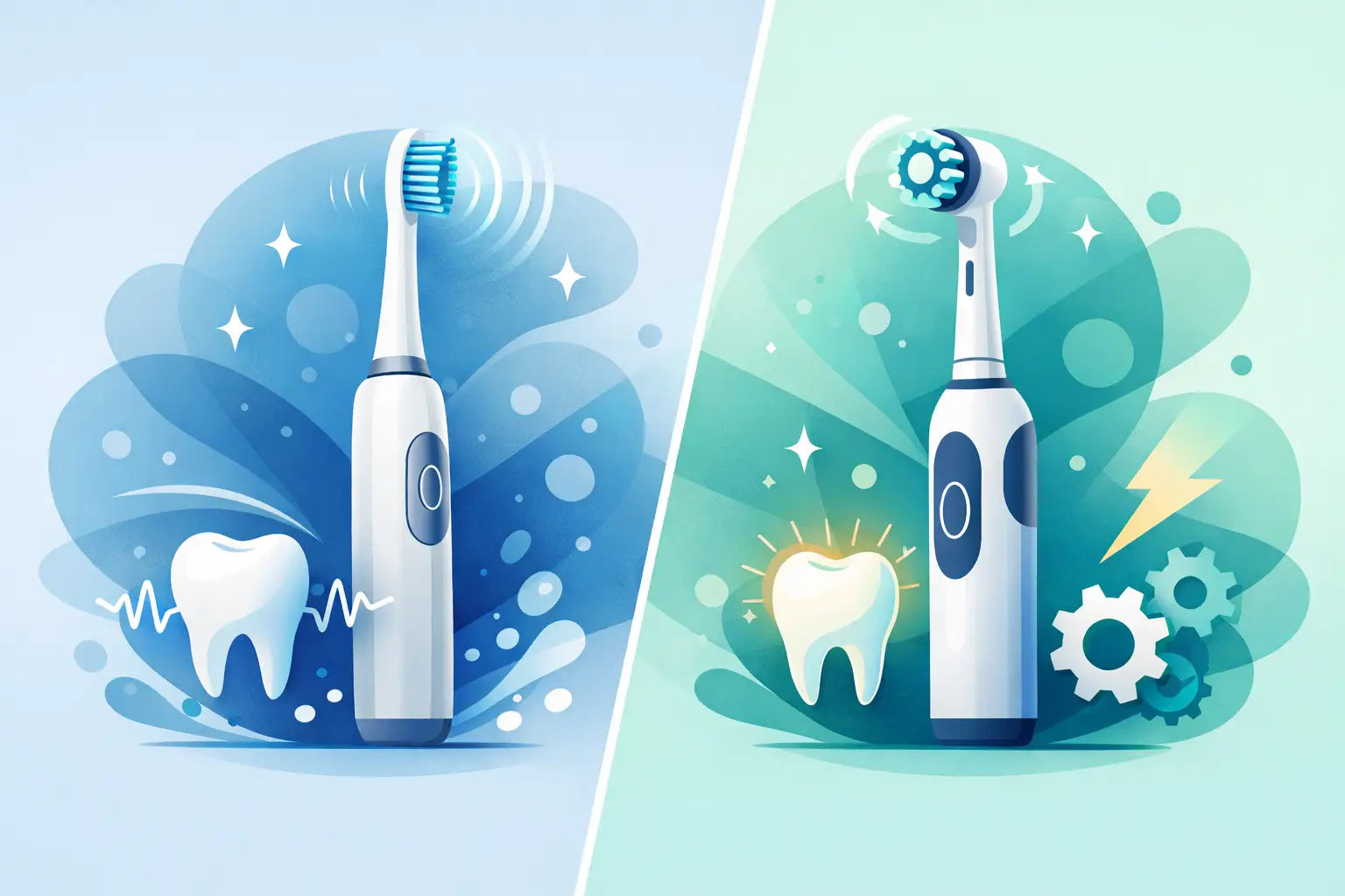 Avantage brosse à dents sonique vs électrique