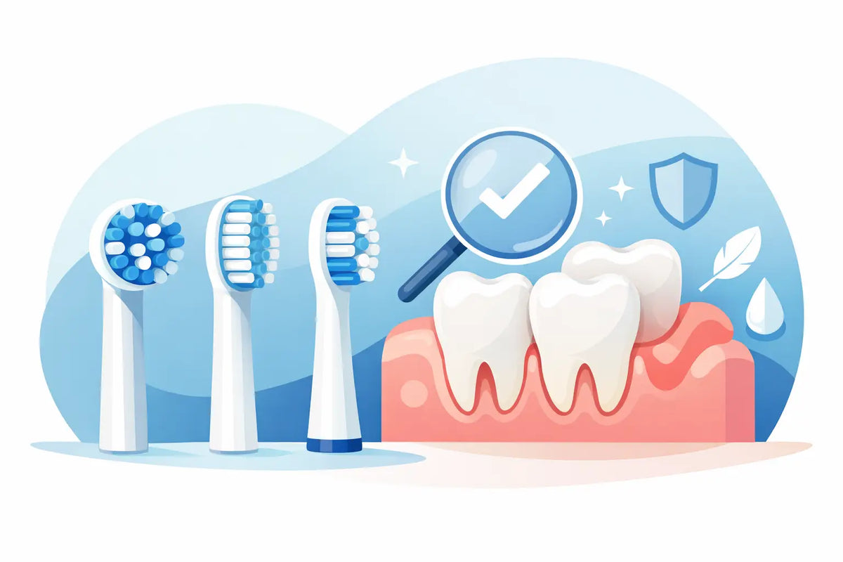 Guide pour choisir sa tête de brosse selon vos gencives