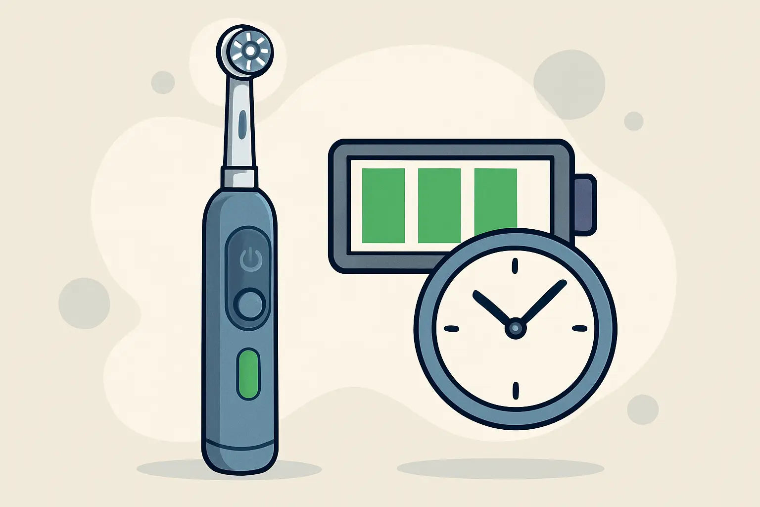 Batterie d’une brosse électrique: combien de temps?