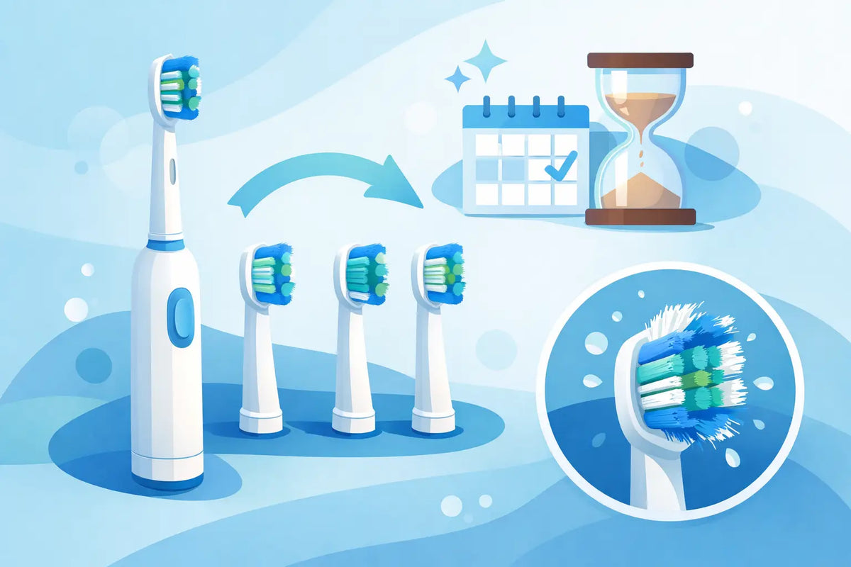 À quelle fréquence changer d’embout de brosse ?