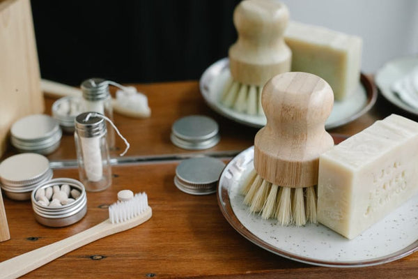Maison Dish Brush + Soap + Holder
