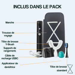 Brosse à dents électrique sonique Y-Brush Ultra - Pack Premium