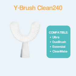 Tête de brosse Y-Brush Clean240 (remplacement) - Compatible Ultra, DuoBrush, Essential, KidsBrush, CleanMate