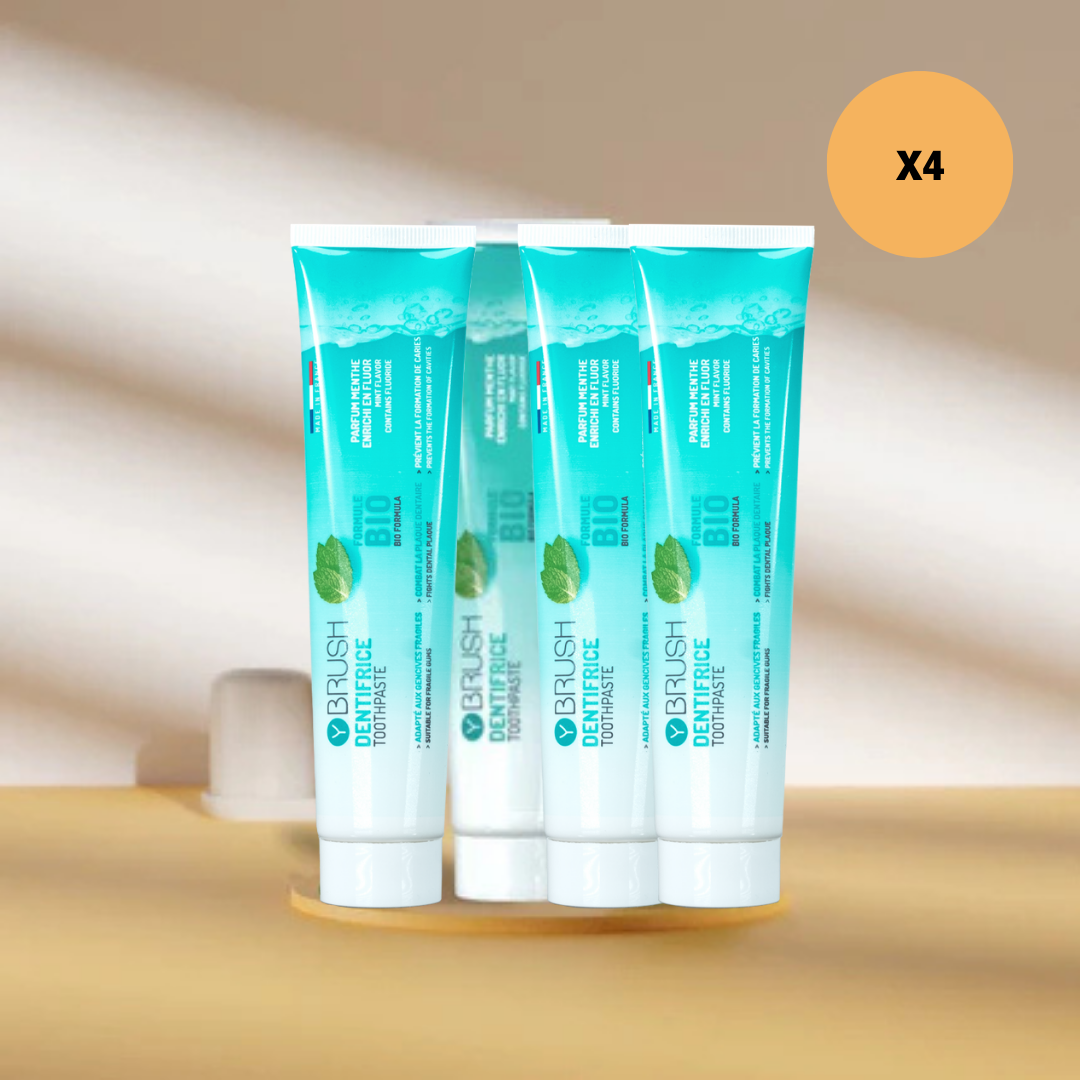 Dentifrice bio (menthe) - Lot de 4